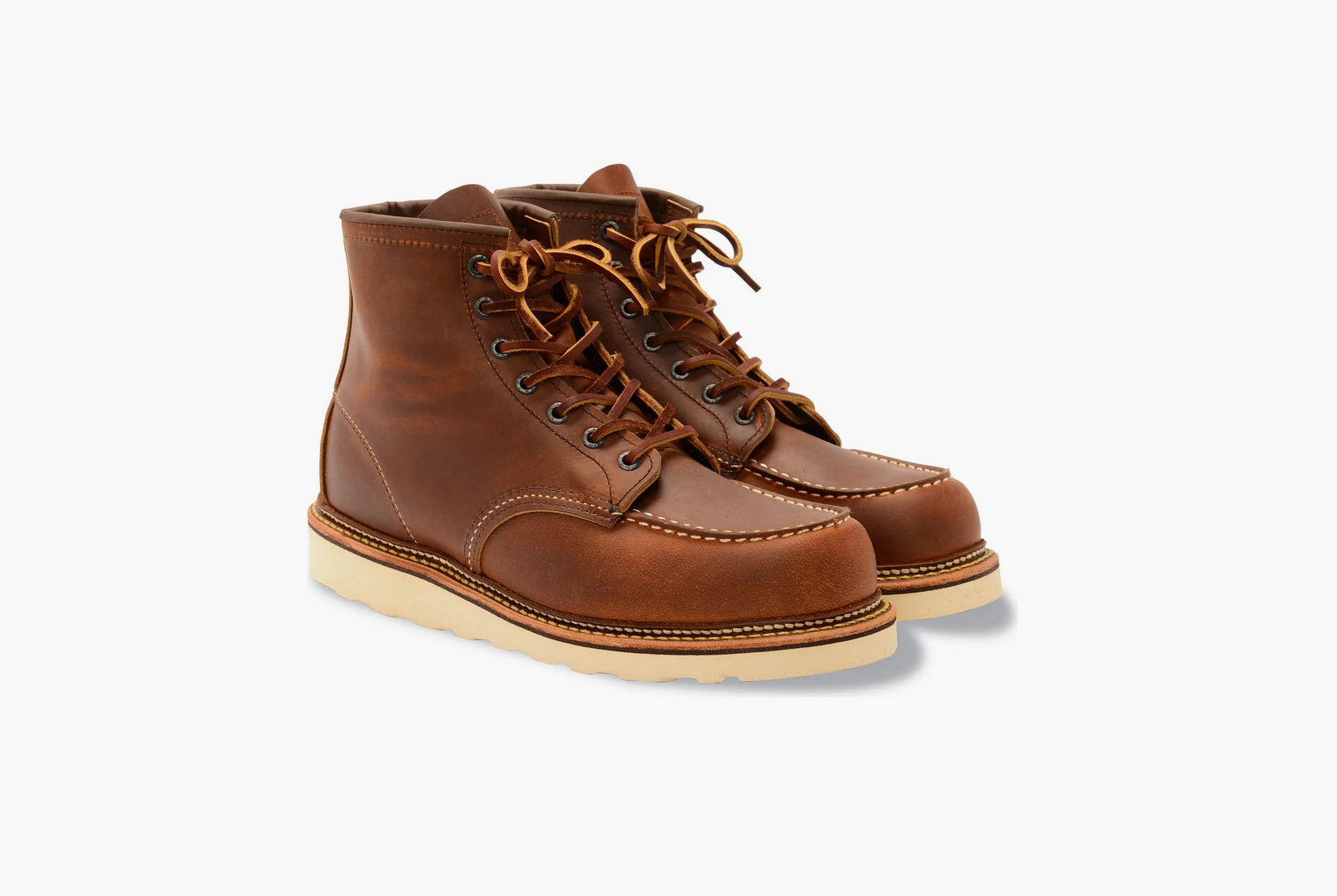 Bota de Cuero Moc-Toe para Hombre